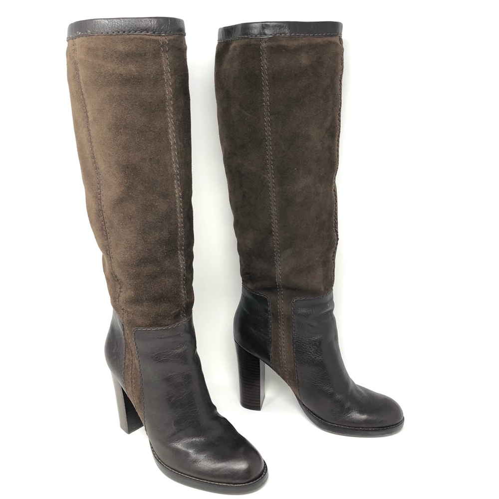 Nine West Emilio Genuine Suede/Leather Tall Boots